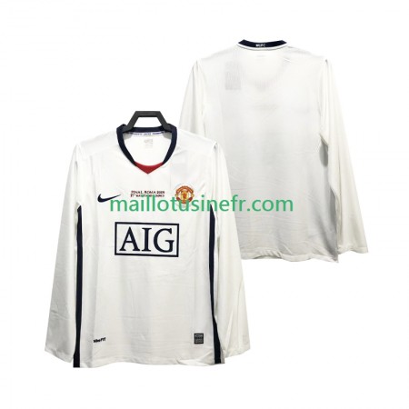 Maillot de Foot Manchester United Champions League 2008 2009 Extérieur Retro Manches Longues Maillot de Foot Manchester United Champions League 2008 2009 Extérieur Retro Manches Longues